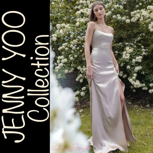 JENNY YOO Chase Dress in Latte - Picture 2 of 16